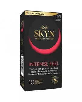 SKYN - KONDOM MIT INTENSIVEM GEFÜHL UND STRUKTURIERTEM WELLENDESIGN, 10 EINHEITEN