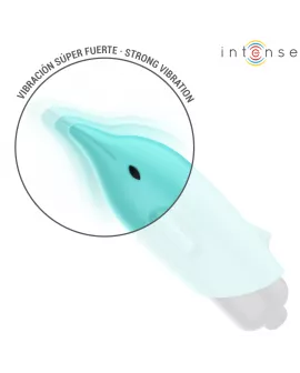INTENSE - ECHO VIBRIERENDES BULLET DELPHIN BLAU 8 X 4,7 CM