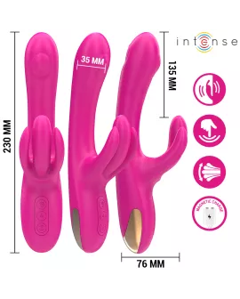 Intense Britney Multifunktions-Rabbit-Vibrator - 23 cm Rosa