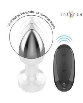 Intense Anal-Plug S - Metall 10 Vibrationen Fernbedienung