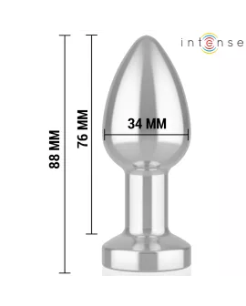 Intense Anal Plug - Metall 10 Vibrationen Fernbedienung M