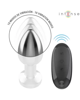 Intense Anal Plug - Metall 10 Vibrationen Fernbedienung M