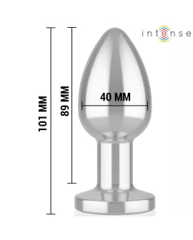 Intense Anal Plug L - Metall 10 Vibrationen Fernbedienung