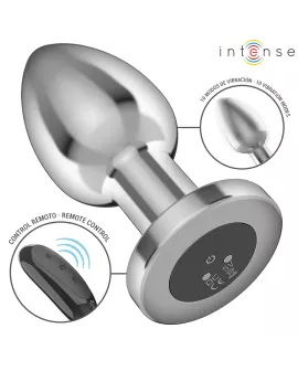 Intense Anal Plug L - Metall 10 Vibrationen Fernbedienung
