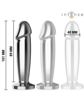 Intense Anal Plug - 10 Vibrationen Metall Dildo Fernbedienung M