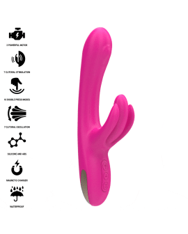 Intense Britney Multifunktions-Rabbit-Vibrator - 23 cm Rosa
