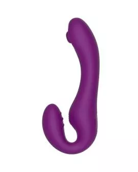 XOCOON Strapless Strap-On Vibrator - Lila mit Fernbedienung