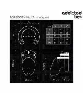Addicted Toys Locked - Verbotenes Peniskäfig 10 cm