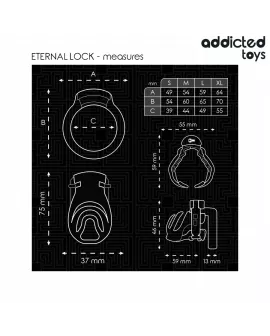 ADDICTED TOYS LOCKED - ETERNAL LOCK PENISKÄFIG 9 CM