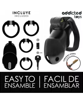 Addicted Toys Locked - Mindnight Cell Peniskäfig 4.2 cm Größe M
