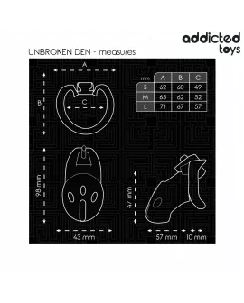 ADDICTED TOYS LOCKED - UNBROKEN DEN PENISKÄFIG 9,8 CM