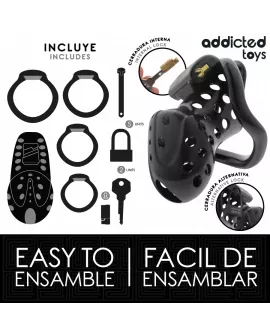 Addicted Toys Locked - Angeketteter Hohlpensikäfig 10,5 cm