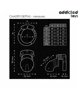 Addicted Toys - Locked Chastity Depths Peniskäfig 7,5 cm