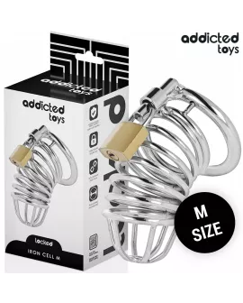 ADDICTED TOYS LOCKED - IRON CELL METALL-PENISKÄFIG GRÖSSE M