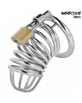 ADDICTED TOYS LOCKED - IRON CELL METALL-PENISKÄFIG GRÖSSE M