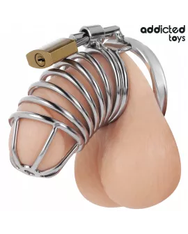 ADDICTED TOYS LOCKED - IRON CELL METALL-PENISKÄFIG GRÖSSE M