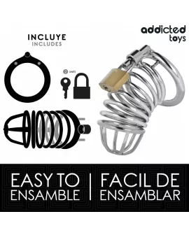 ADDICTED TOYS LOCKED - IRON CELL METALL-PENISKÄFIG 4 CM GRÖSSE S
