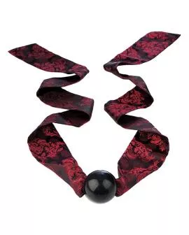 Calexotics Scandal Ball Gag - Schwarz/Rote Schleife
