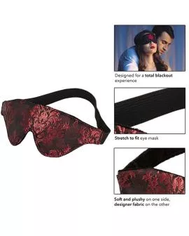 CALEXOTICS – SCANDAL BLICKDICHTE AUGENMASKE MIT ROTEN DETAILS