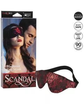CALEXOTICS – SCANDAL BLICKDICHTE AUGENMASKE MIT ROTEN DETAILS