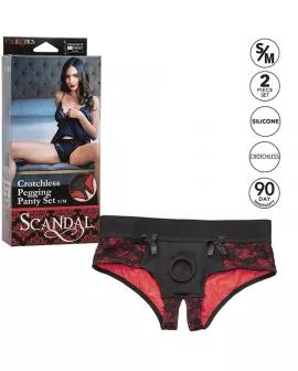 Calexotics - Scandal Crotchless Panties Set mit Dildo