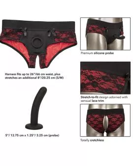 Calexotics - Scandal Crotchless Panties Set mit Dildo