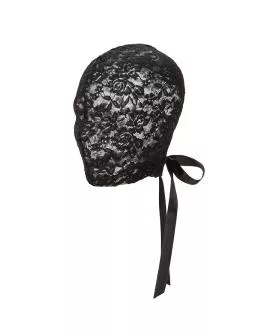 Calexotics Scandal - Schwarze Spitzen-Balaclava mit Schleife