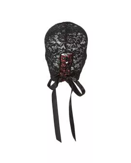 Calexotics Scandal - Schwarze Spitzen-Balaclava mit Schleife