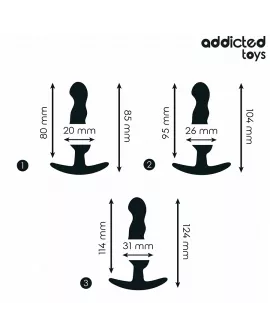 ADDICTED TOYS - 3ER-SET ANALPLUG MODELL 1