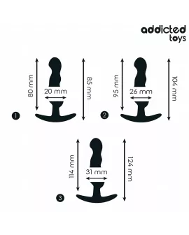 Addicted Toys - 3er-Set Analplug Modell 1
