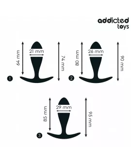 ADDICTED TOYS - 3er-Set Analplug Modell 2