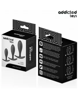ADDICTED TOYS - 3ER-SET ANALPLUG MODELL 2