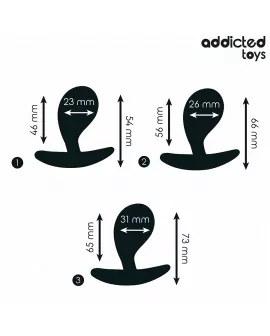 ADDICTED TOYS - 3ER-SET ANALPLUG MODELL 3