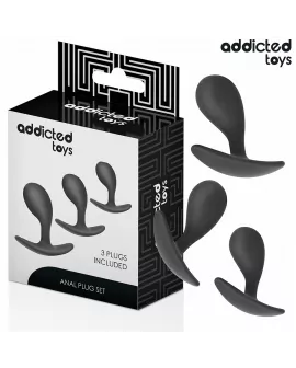 ADDICTED TOYS - 3ER-SET ANALPLUG MODELL 3