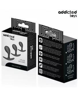 ADDICTED TOYS - 3ER-SET ANALPLUG MODELL 3