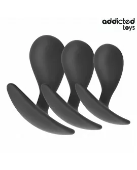 ADDICTED TOYS - 3ER-SET ANALPLUG MODELL 3
