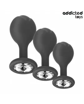 Addicted Toys - 3er-Set Analplug mit Juwel
