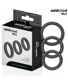 Addicted Toys - Set aus flachen Silikonringen