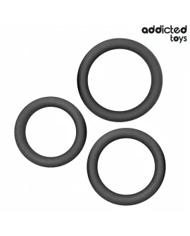 Addicted Toys - Set aus flachen Silikonringen
