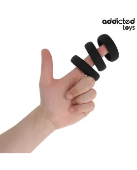 Addicted Toys - Set aus flachen Silikonringen