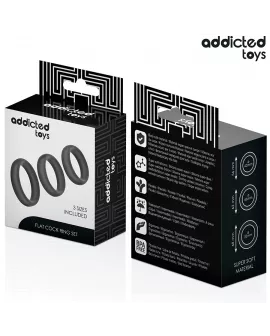 Addicted Toys - Set aus flachen Silikonringen