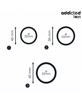 ADDICTED TOYS - SET SILIKONRINGE MODELL 2
