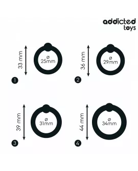 Addicted Toys - Set aus Druckringen aus Silikon