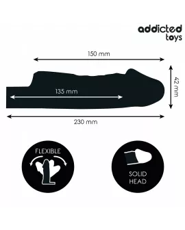 Addicted Toys - Transparente Penisverlängerung Größe S 23 cm