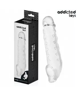 Addicted Toys Transparente Penishülse Größe M 27 cm
