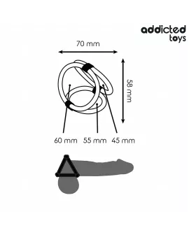 Addicted Toys - Dreifach-Penisring für Paare