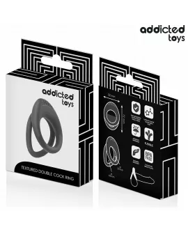 ADDICTED TOYS - DOPPELT STRUKTURIERTER PENISRING