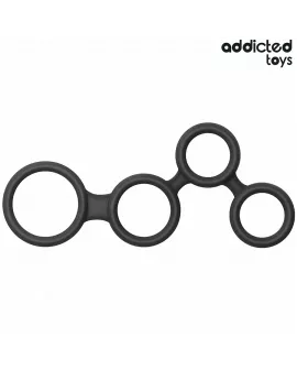 ADDICTED TOYS - PENISRING MIT TEILERN FÜR HODEN