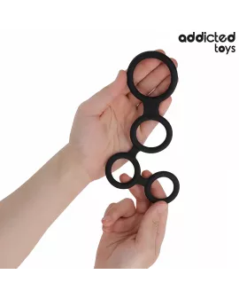 ADDICTED TOYS - PENISRING MIT TEILERN FÜR HODEN