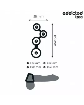 ADDICTED TOYS - Penisring mit Teilen für Hoden